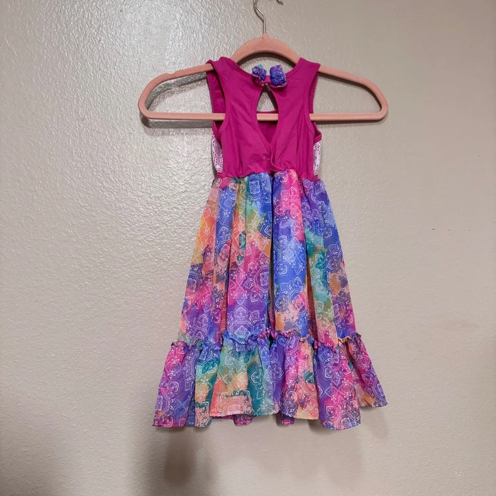 Jona Michelle Colorful Sleeveless Kids Dress